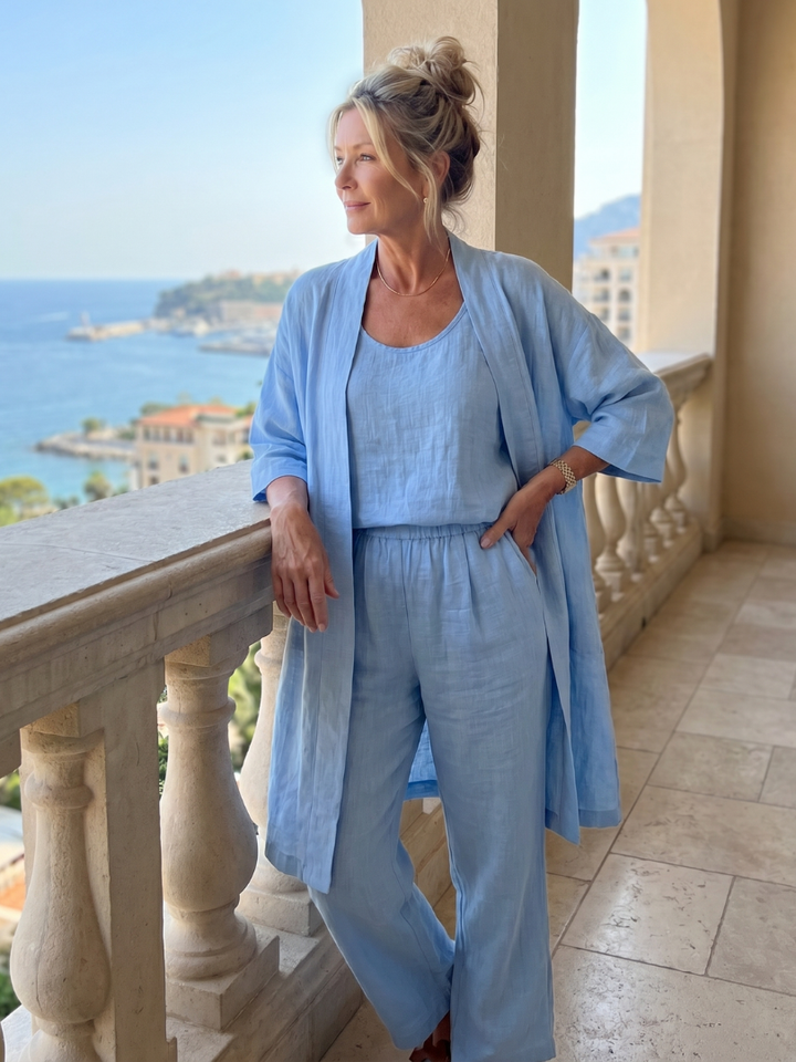 Yael | Three Piece Relaxed Top and Trouser Set