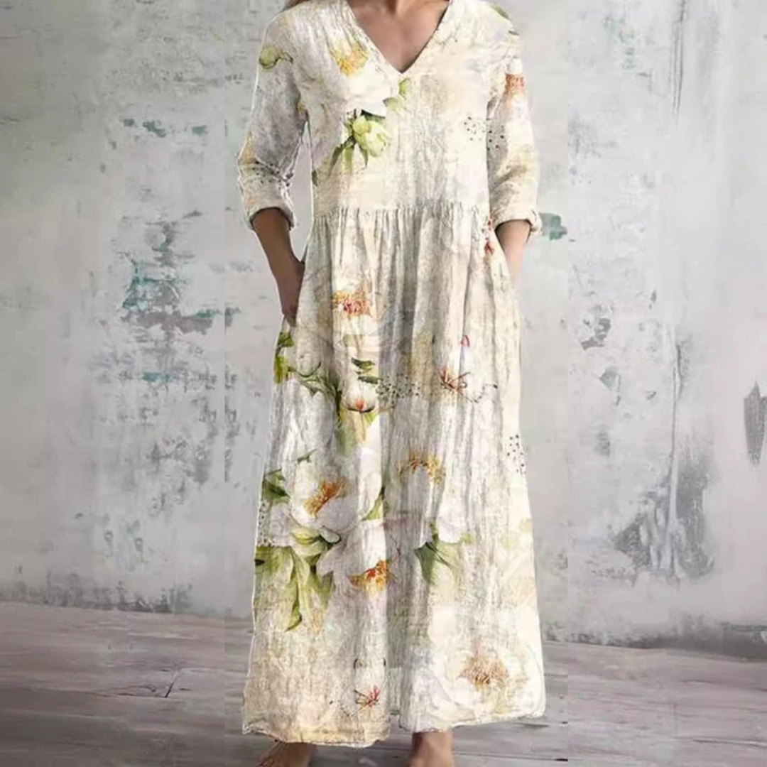 Anne™ | Elegant Floral Summer Maxi Dress