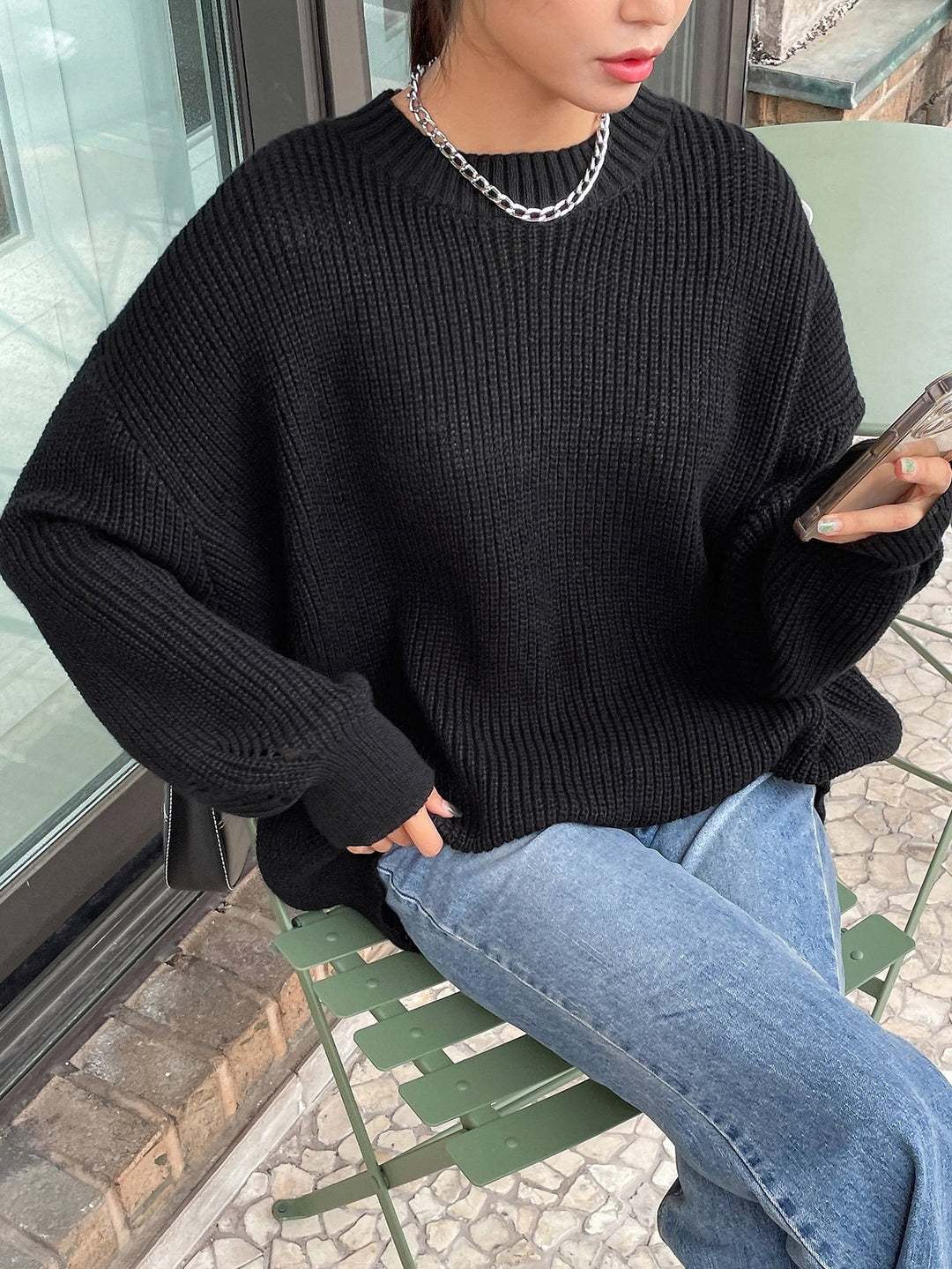 Chunky Knit Oversized Sweater