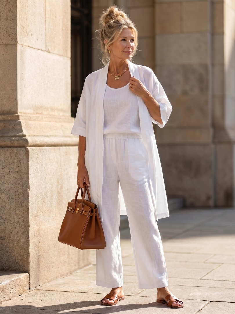 Yael | Three Piece Relaxed Top and Trouser Set