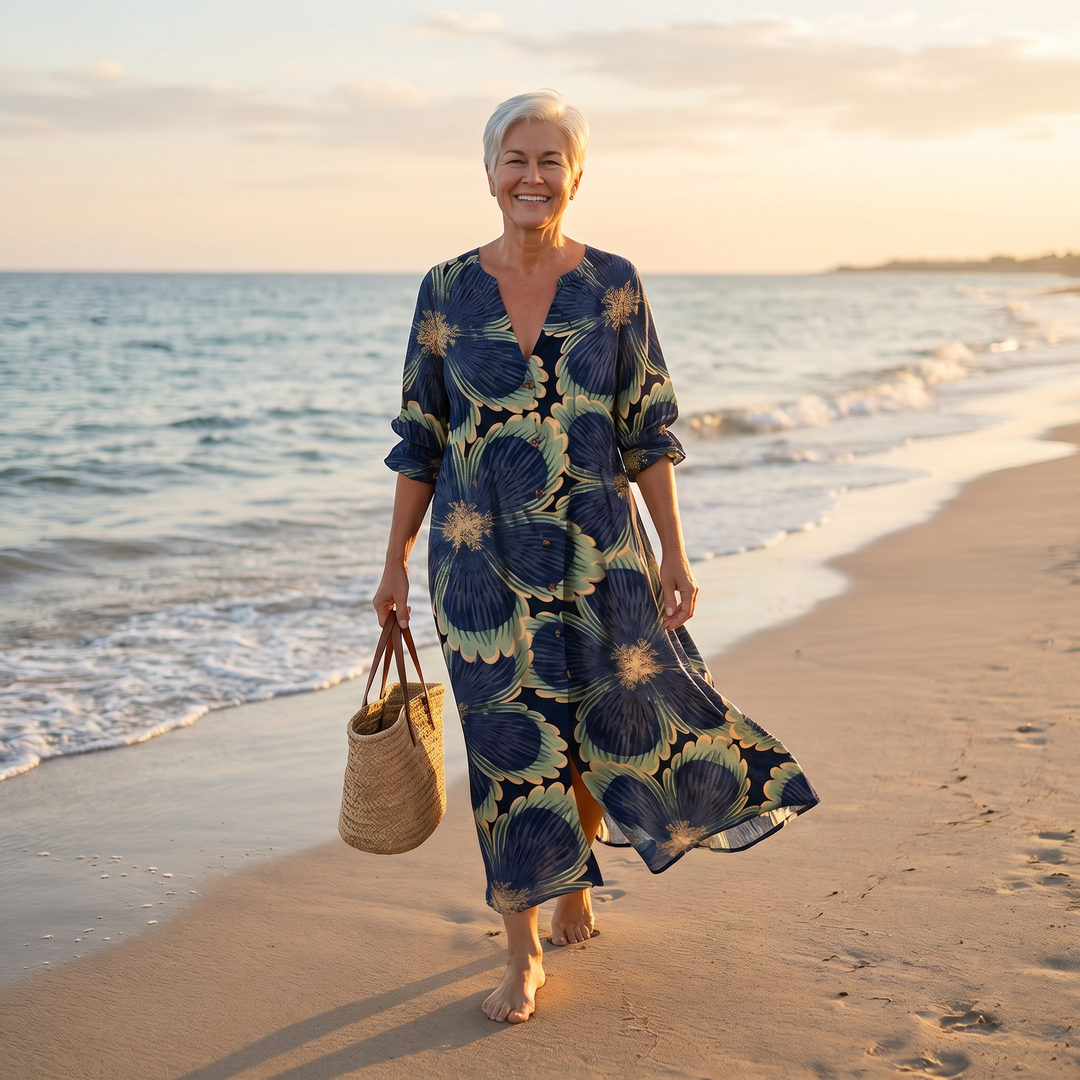 Virelle | Radiant Bloom Maxi Dress