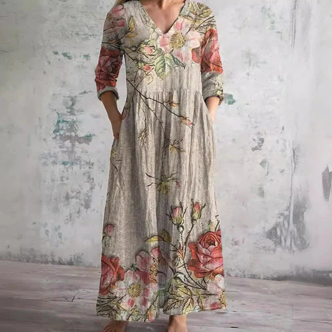 Bella™ | Elegant Floral Summer Maxi Dress
