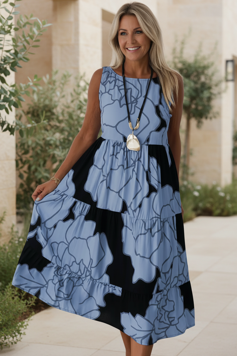 JINDI - STYLISH FLORAL PRINT DRESS