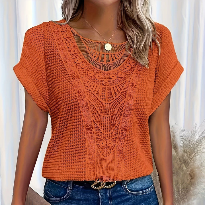 Flora™ | Detailed Knitted Top