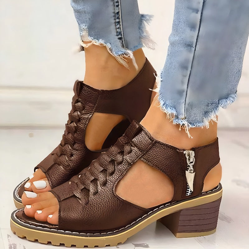 ODELIA - LEATHER SANDALS