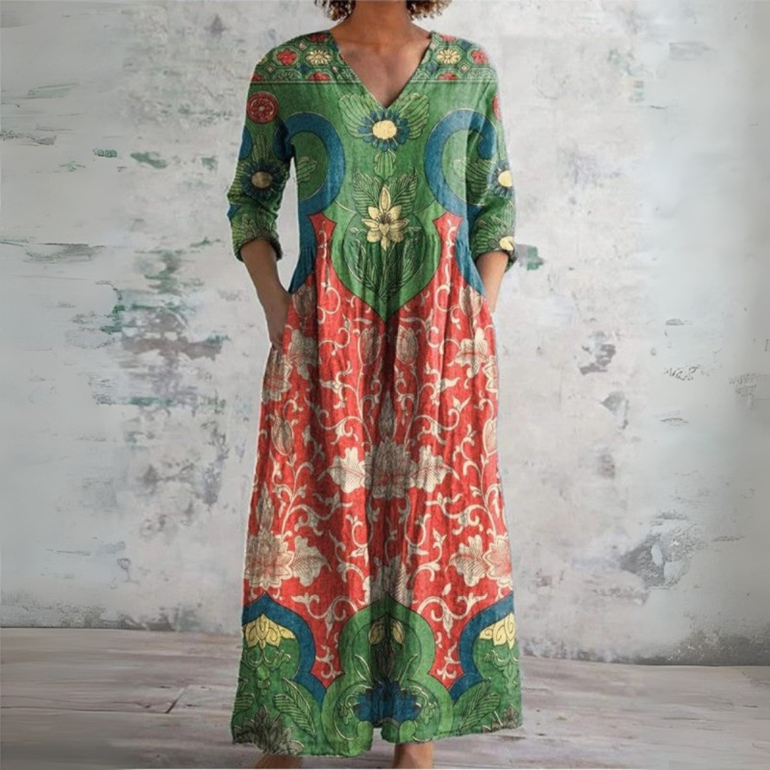 Judith | Elegant Floral Summer Maxi Dress