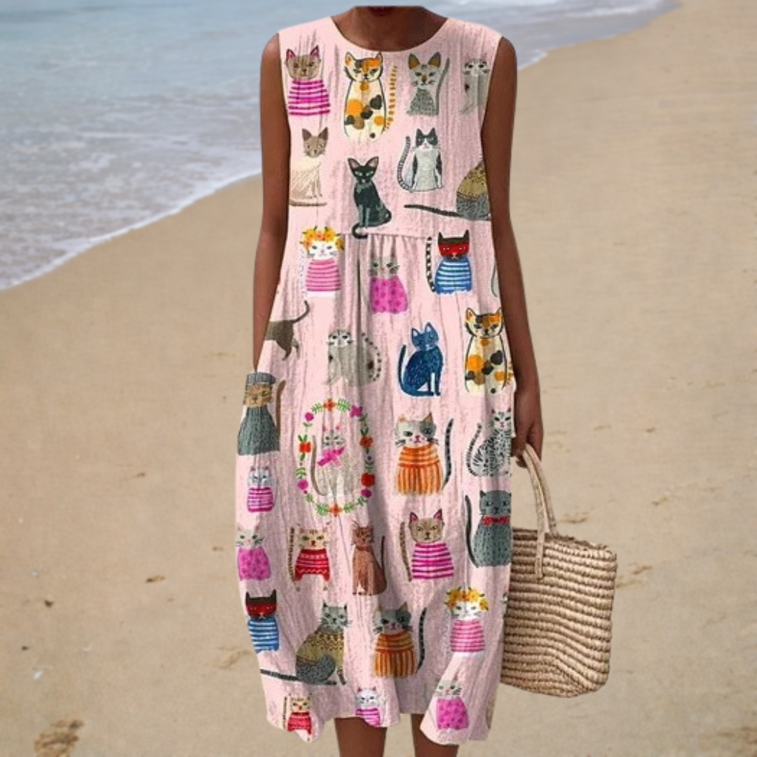 Summer Dress with Patches