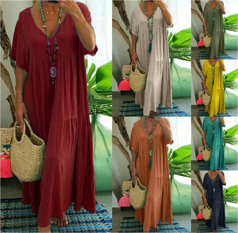 Maelis - Cotton Linen Dress