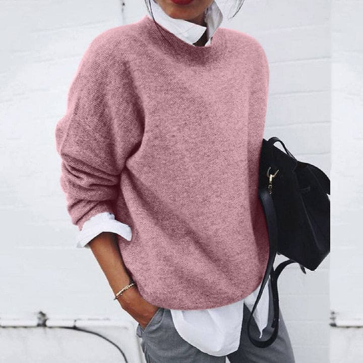 Women’s Cashmere Sweater – Soft Knit Pullover with Round Neck