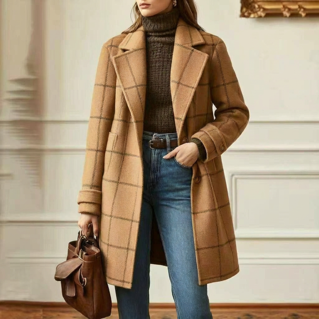 Cambridge Wool Check Coat