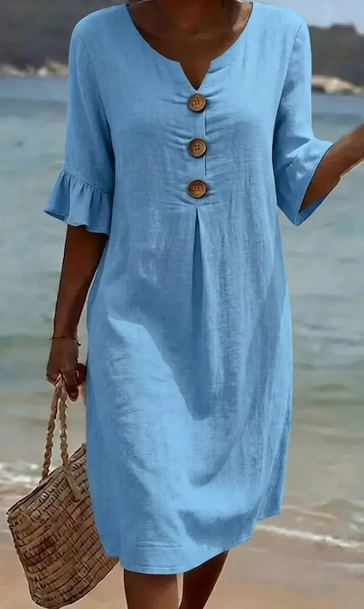 Radmila™ | Textured Long Sleeve Dress -