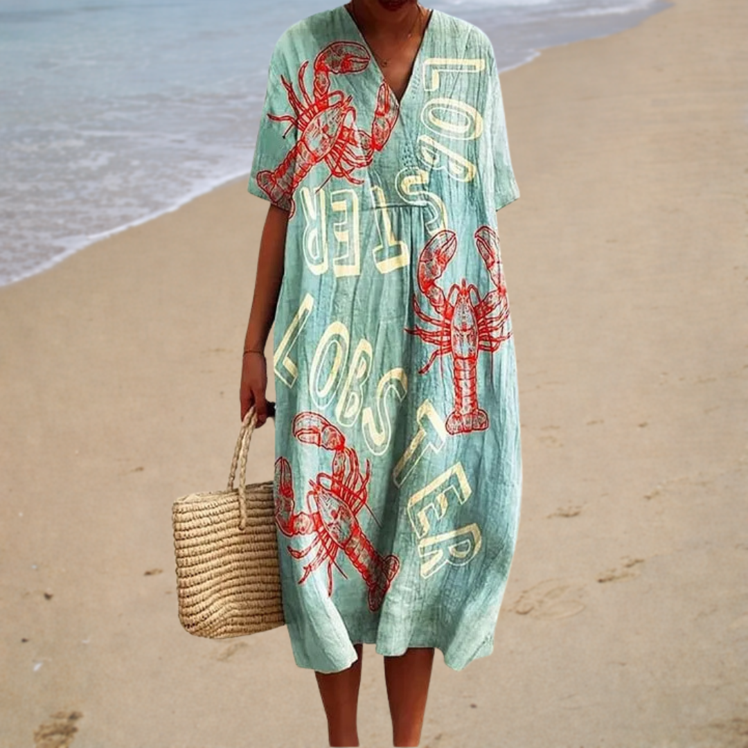 Summery Light Blue Comfortable Dress