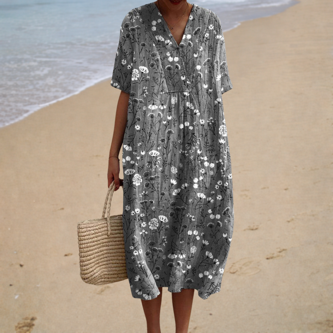 Summery, Comfortable Grey Dress