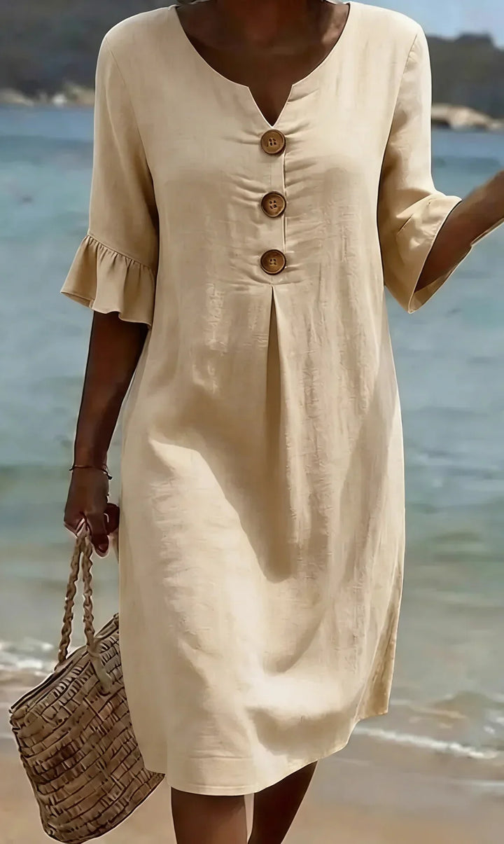 Radmila™ | Textured Long Sleeve Dress -