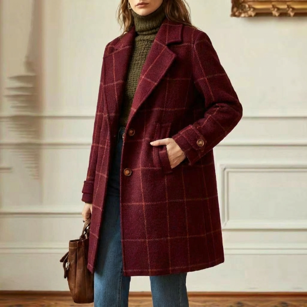 Cambridge Wool Check Coat