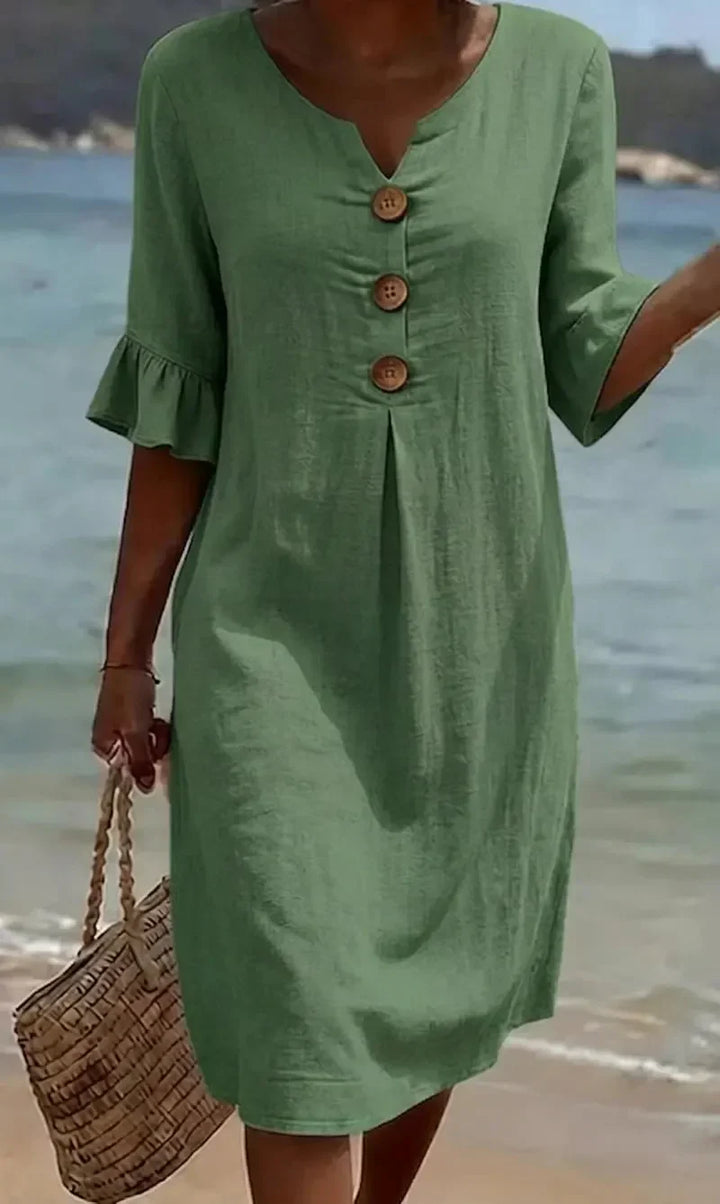 Radmila™ | Textured Long Sleeve Dress -