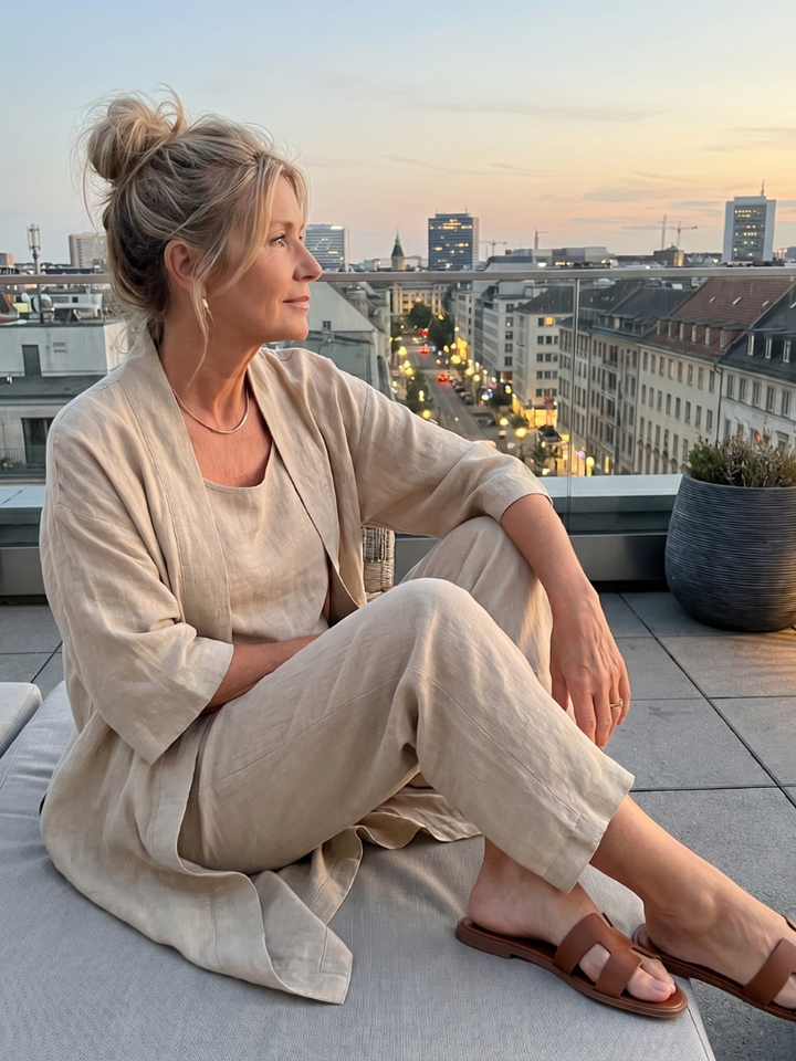 Yael | Three Piece Relaxed Top and Trouser Set