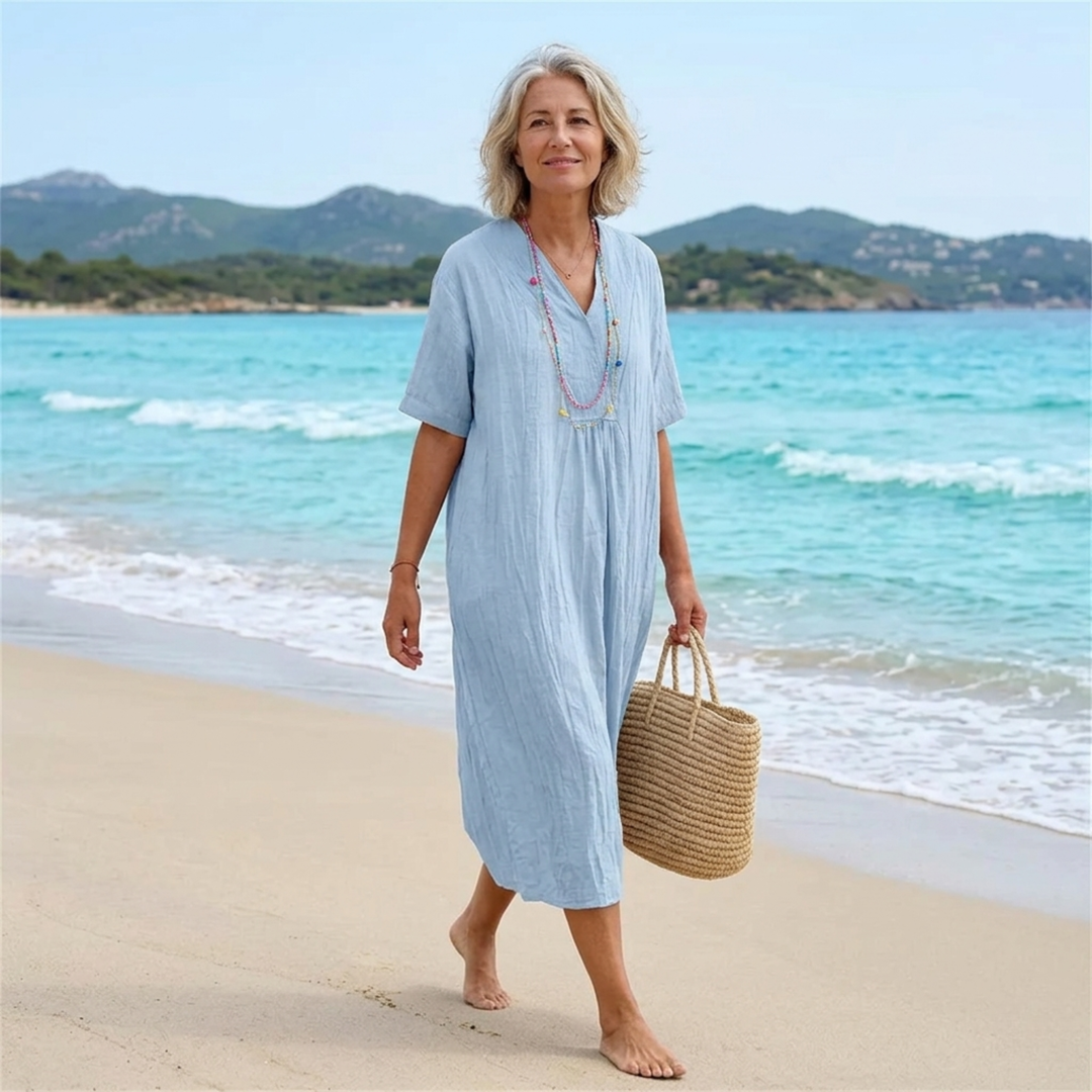 Silvana™ | Relaxed Textured Maxi Dress -