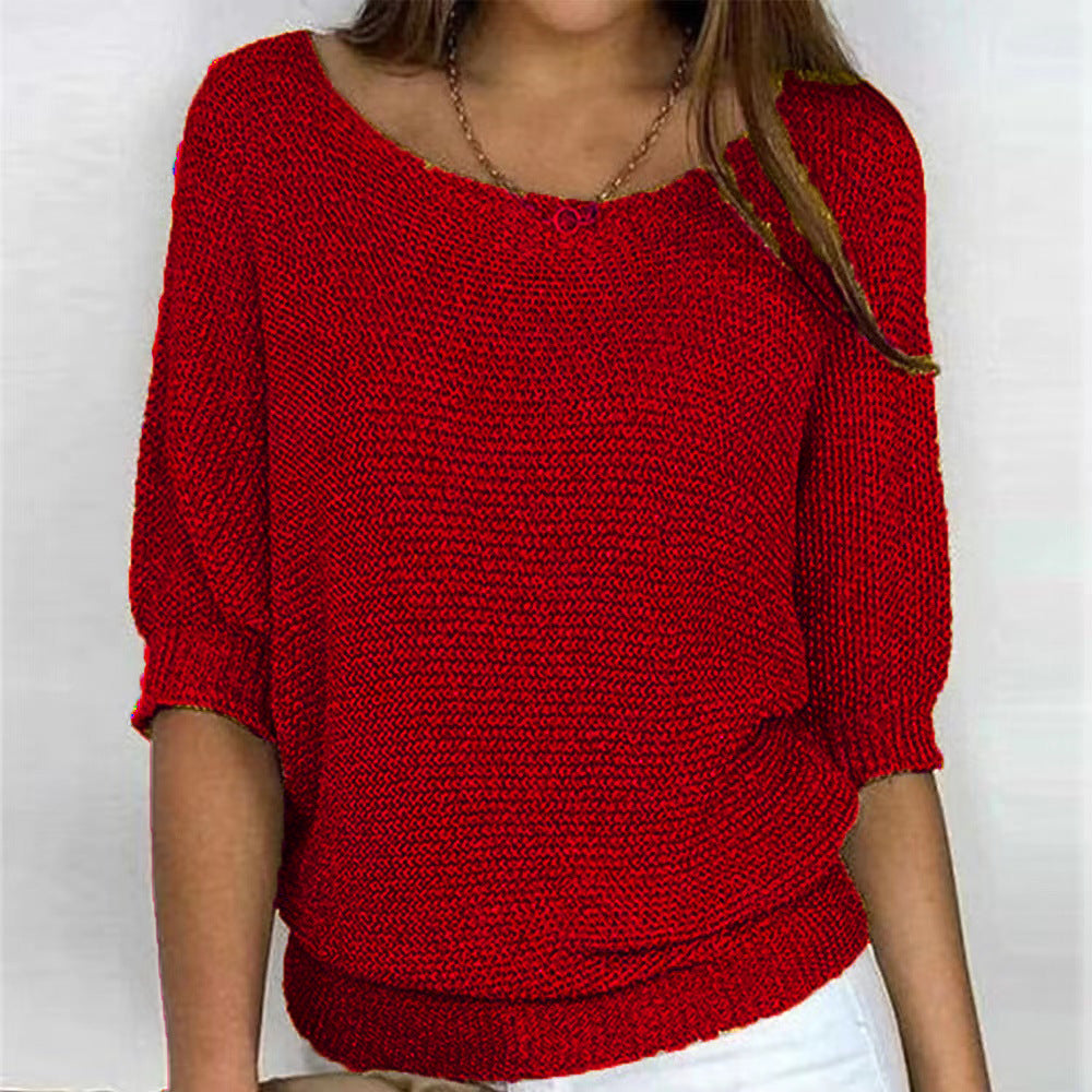 Fiona – Women's Soft Knitted Pullover Sweater