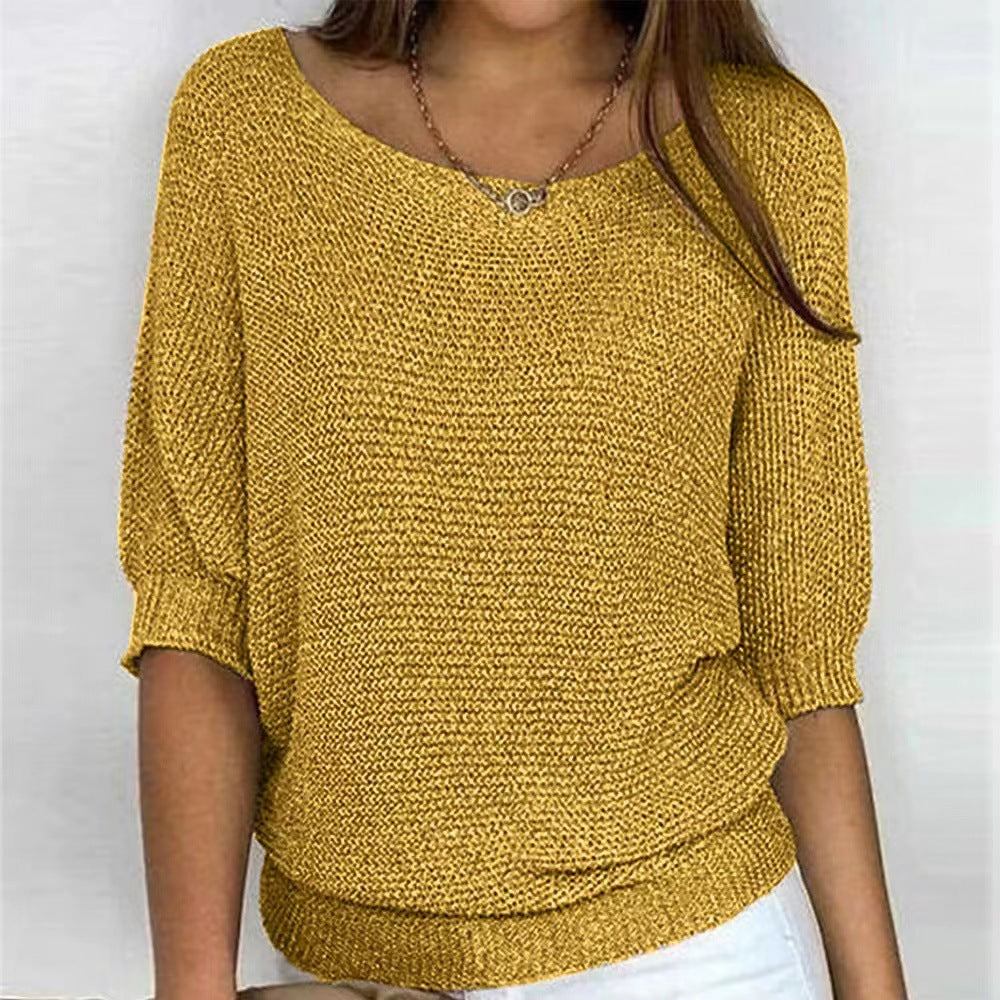Fiona – Women's Soft Knitted Pullover Sweater