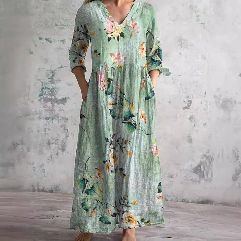 Maya™ | Elegant Floral Summer Maxi Dress