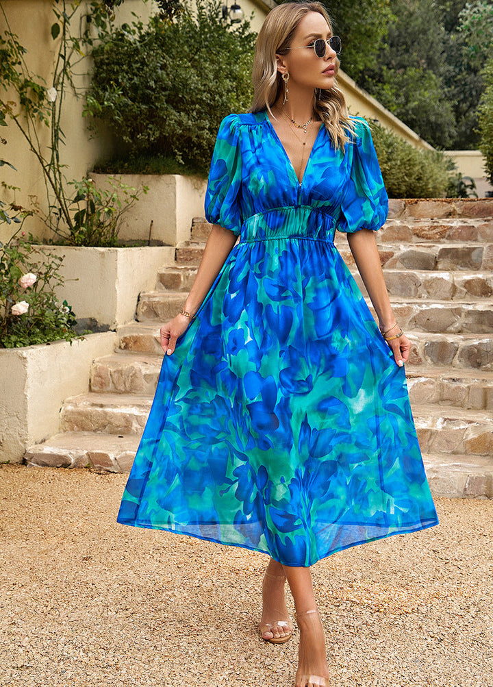 Isla – Elegant Floral Dress