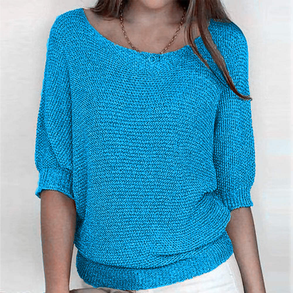 Fiona – Women's Soft Knitted Pullover Sweater