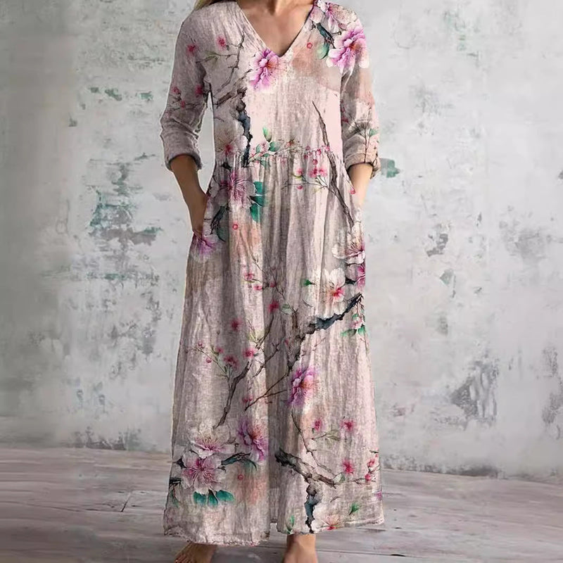 Caroline™ | Elegant Floral Summer Maxi Dress
