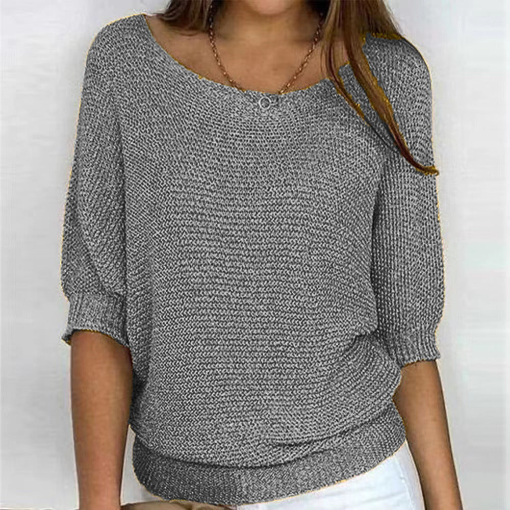 Fiona – Women's Soft Knitted Pullover Sweater