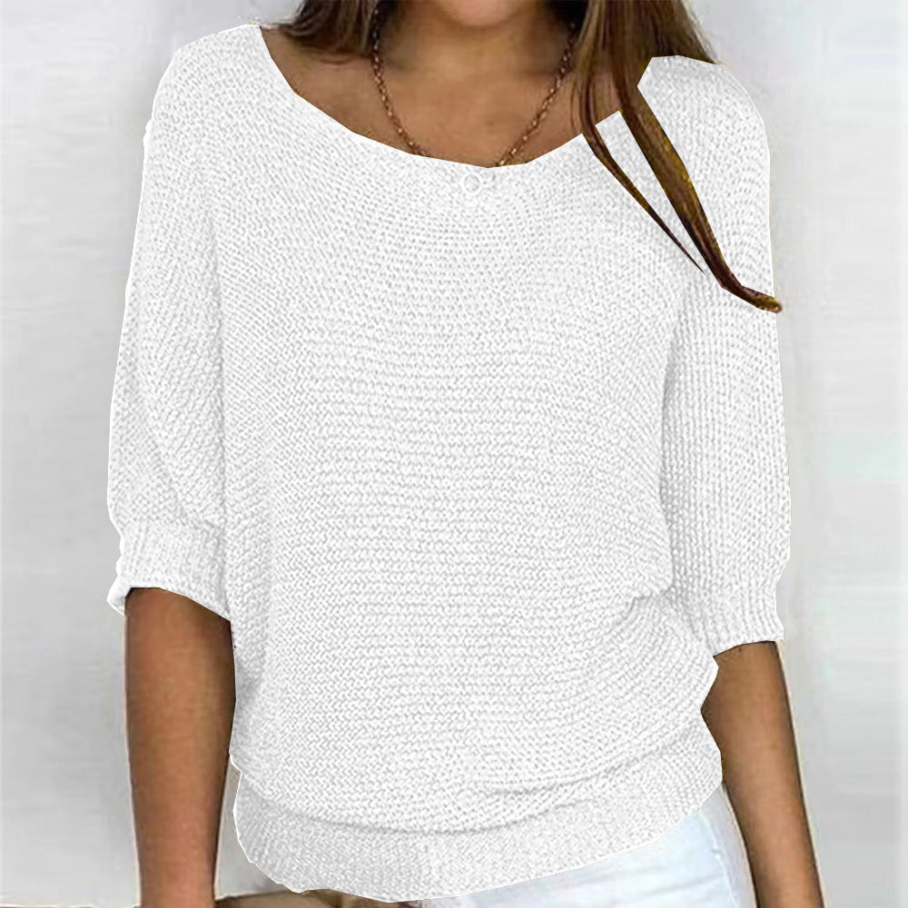 Fiona – Women's Soft Knitted Pullover Sweater