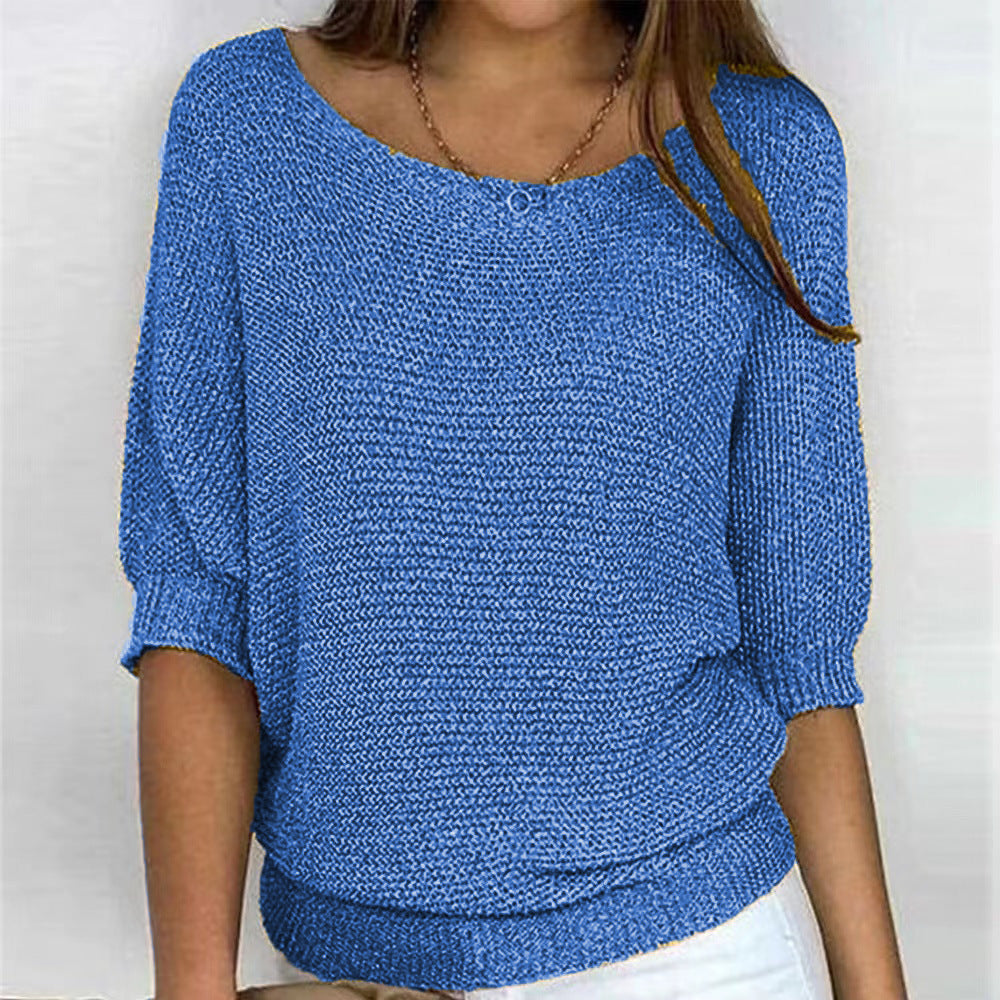 Fiona – Women's Soft Knitted Pullover Sweater