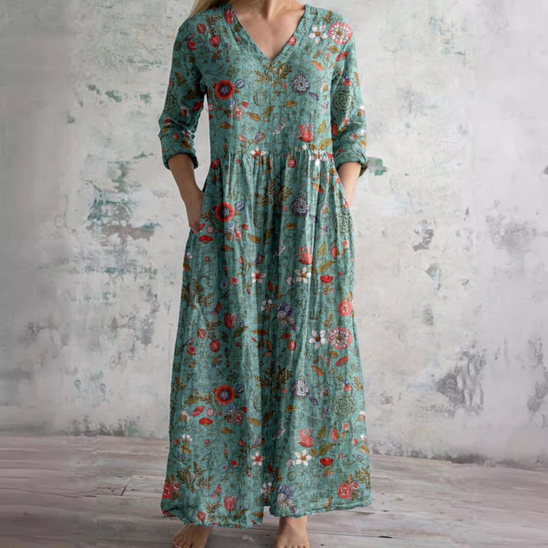 Olivia™ | Elegant Floral Summer Maxi Dress