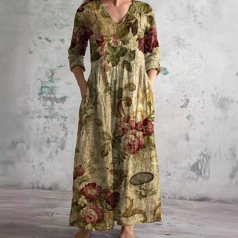 Rachel™ | Elegant Floral Summer Maxi Dress