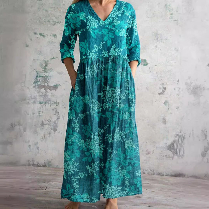 Marie™ | Elegant Floral Summer Maxi Dress