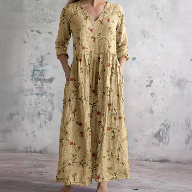 Erica™ | Elegant Floral Summer Maxi Dress