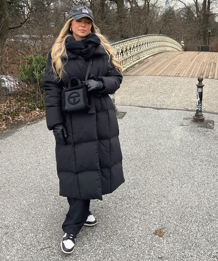 Zimara | Long Quilted Winter Jacket for Women
