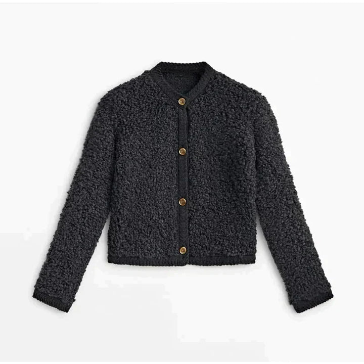 Women's Button-Front Textured Cardigan Sweater