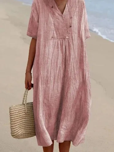 Silvana™ | Relaxed Textured Maxi Dress -