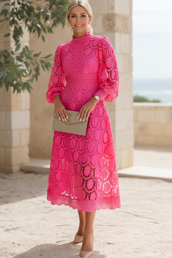 VALENTINA – LACE MIDI DRESS