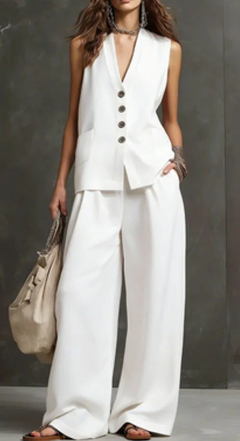 Monica | Complete Casual Two-Piece Set for Office and Summer