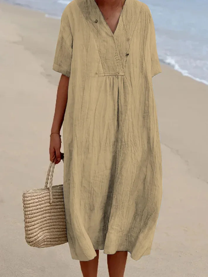 Silvana™ | Relaxed Textured Maxi Dress -
