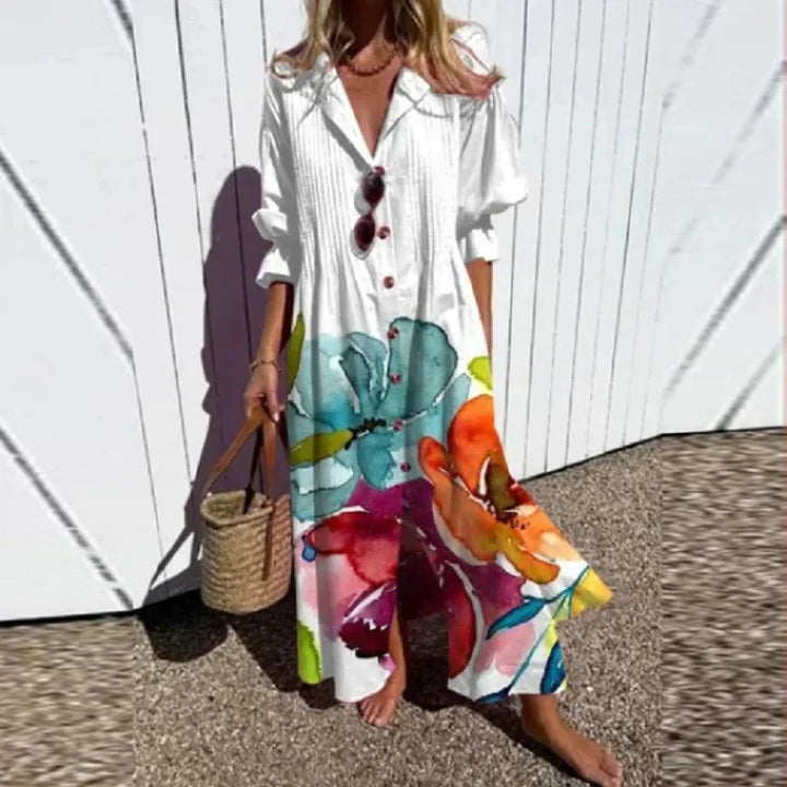 Soleil™ | Breezy Boho Maxi Dress -