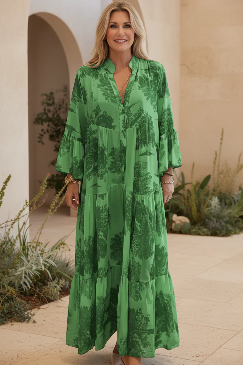 OLIVIA - BOTANICAL MAXI DRESS