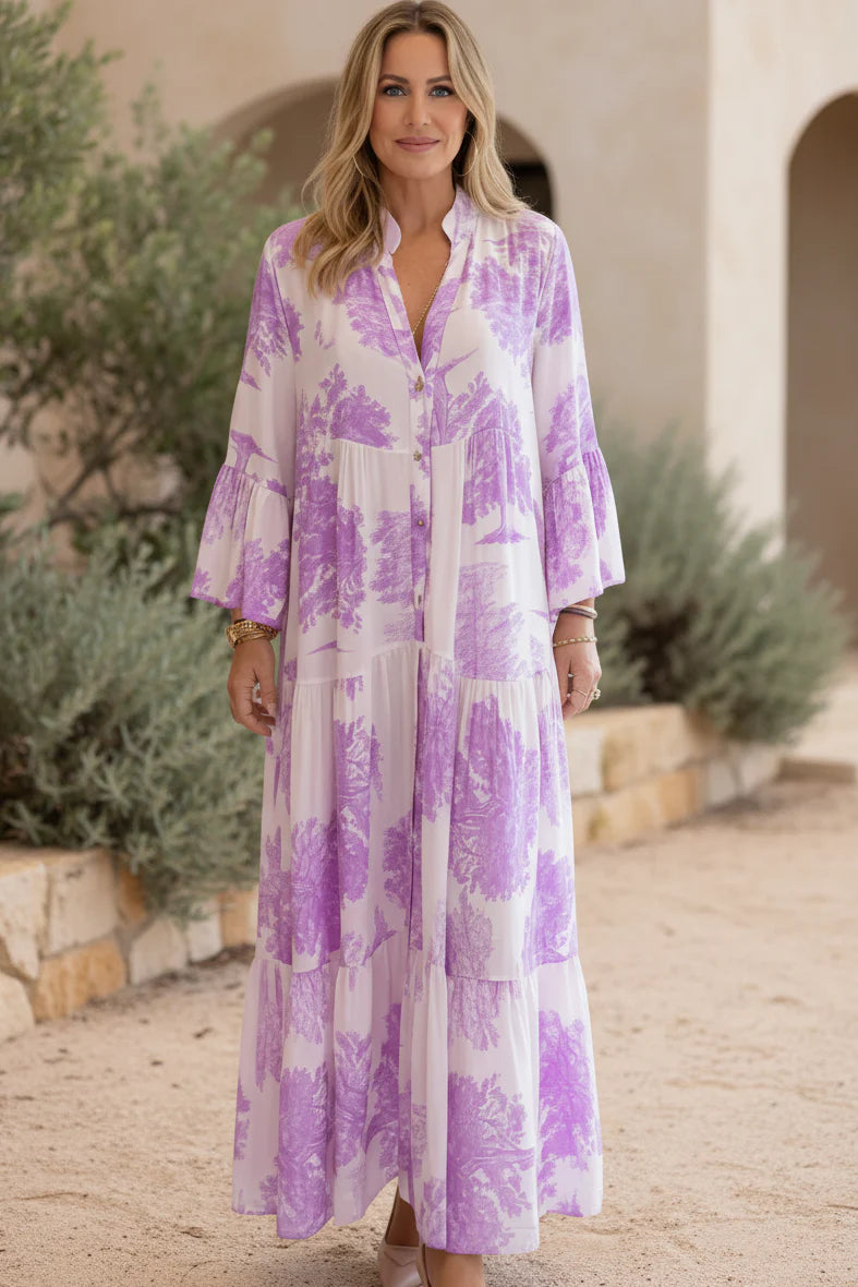 OLIVIA - BOTANICAL MAXI DRESS
