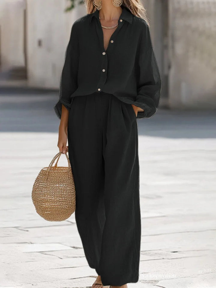 Giuseppe | Elegant Summer Set for Women in Cotton and Linen