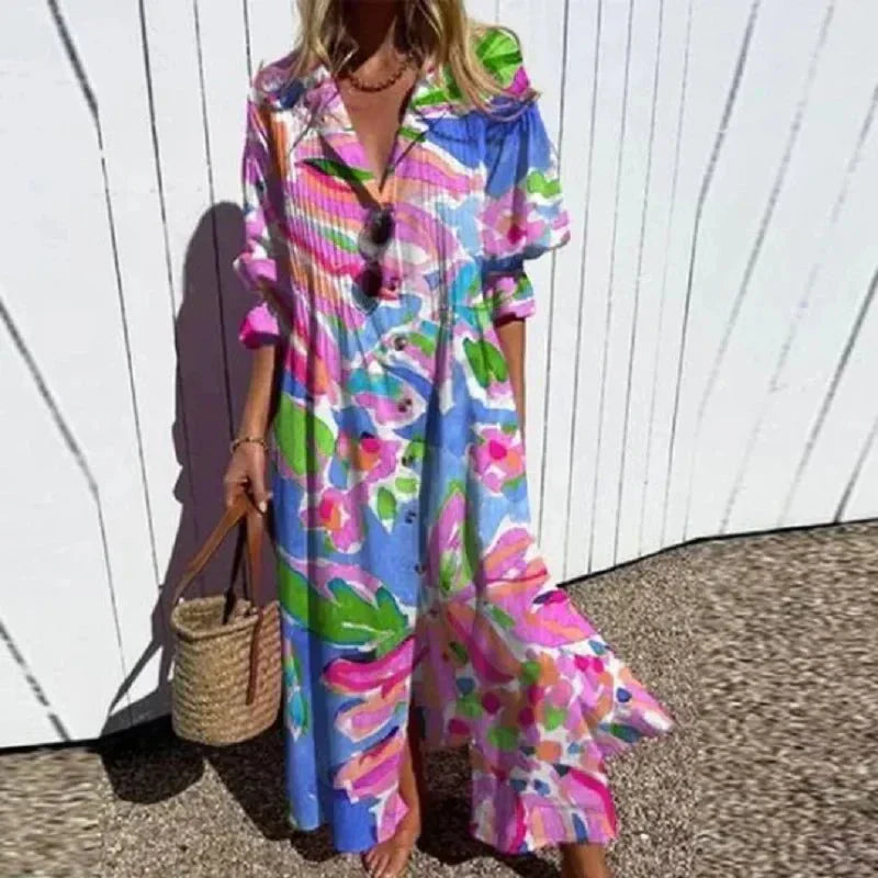 Soleil™ | Breezy Boho Maxi Dress -