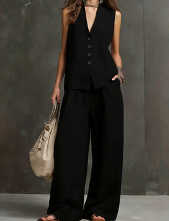 Monica | Complete Casual Two-Piece Set for Office and Summer