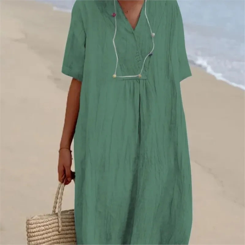 Silvana™ | Relaxed Textured Maxi Dress -