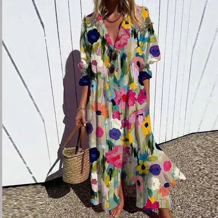 Soleil™ | Breezy Boho Maxi Dress -