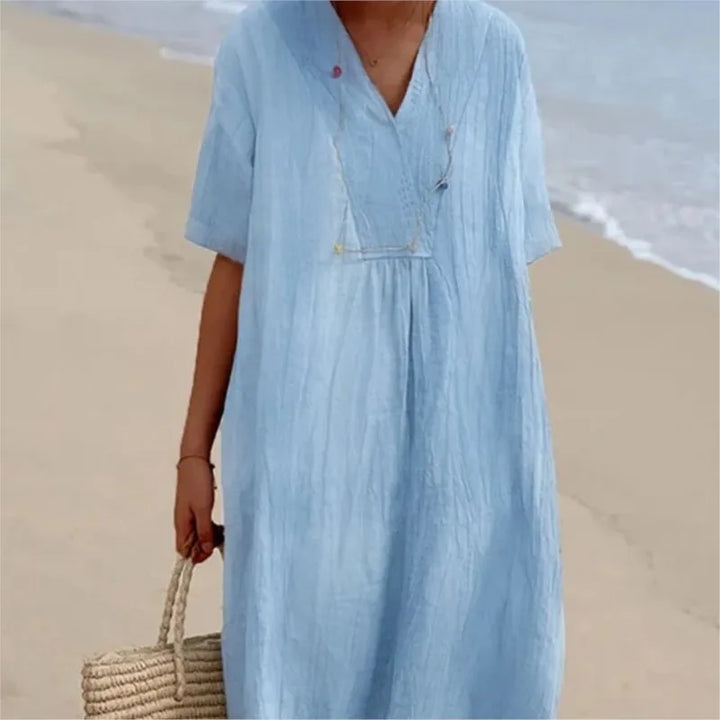 Silvana™ | Relaxed Textured Maxi Dress -